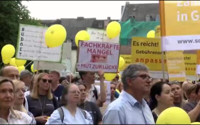 Protestaktion der Zahnärzte