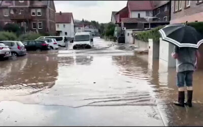Schweres Unwetter in Bebra