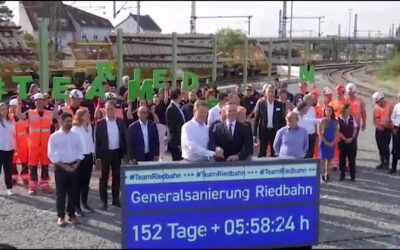 Erster Tag der Riedbahnsperrung