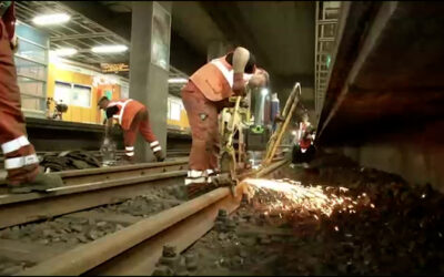Arbeiten im Frankfurter U-Bahn-Tunnel