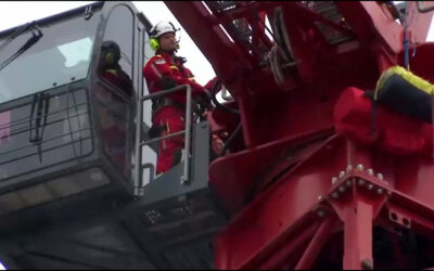 Feuerwehr Koblenz übt Höhenrettung
