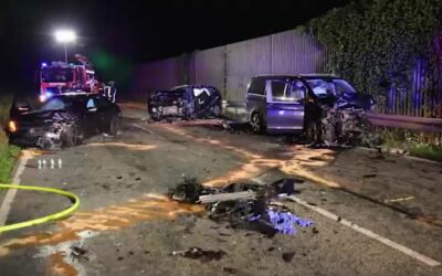 Sieben Verletzte bei Unfall auf der B3