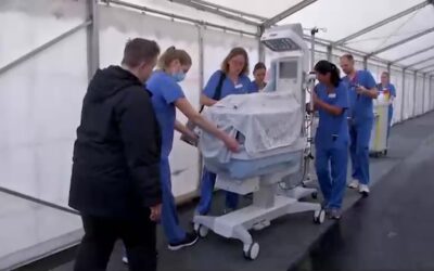 Ein Krankenhaus zieht um