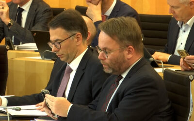 Justizminister Heinz gibt Regierungserklärung ab