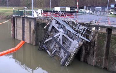 Reparatur an defekten Schleusentoren an der Mosel beginnt