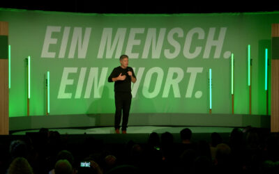 Habeck auf Wahlkampftour in Mainz