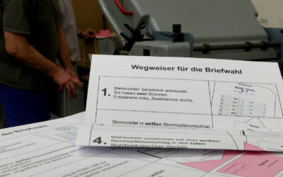 Häftlinge drucken Wahlunterlagen