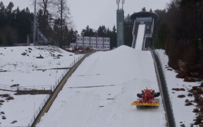 Vorbereitung auf den Skisprung-Weltcup in Willingen
