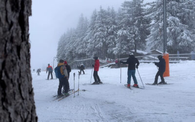 Schneespaß auf der Wasserkuppe