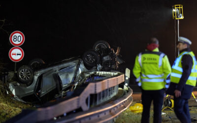 Ein Toter bei schwerem Unfall in Mainz