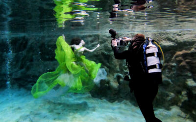 Faszinierende Model-Fotos unter Wasser