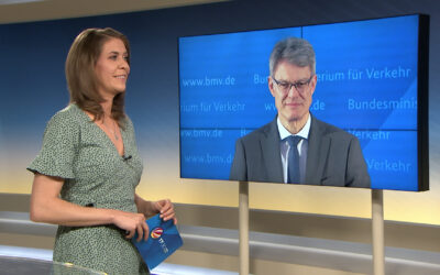 Bundesverkehrsminister Patrick Schnieder im Gespräch