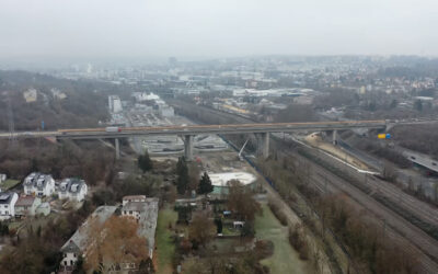 Salzbachtalbrücke wieder komplett befahrbar