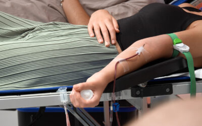 Blut spenden im Einkaufszentrum