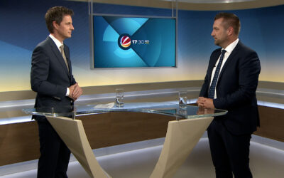 Im Studio: Staatskanzlei-Chef Fedor Rose (SPD)