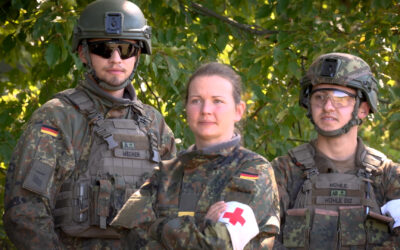 Übung zur medizinischen Versorgung im Kriegsfall