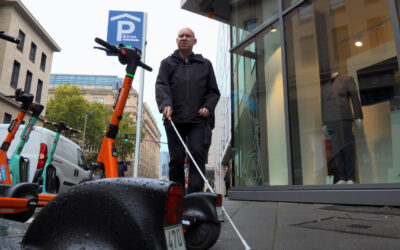 E-Roller werden für Blinde zum Hindernis
