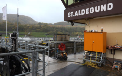 Schleuse Sankt Aldegund erhält neues Tor