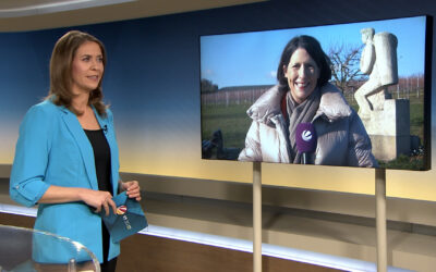 Schaltgespräch mit der rheinland-pfälzischen Weinbauministerin Daniela Schmitt
