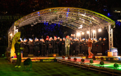 Weihnachtssingen im Darmstädter Stadion