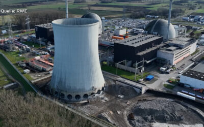 Letzter Kühlturm in Biblis wird abgerissen
