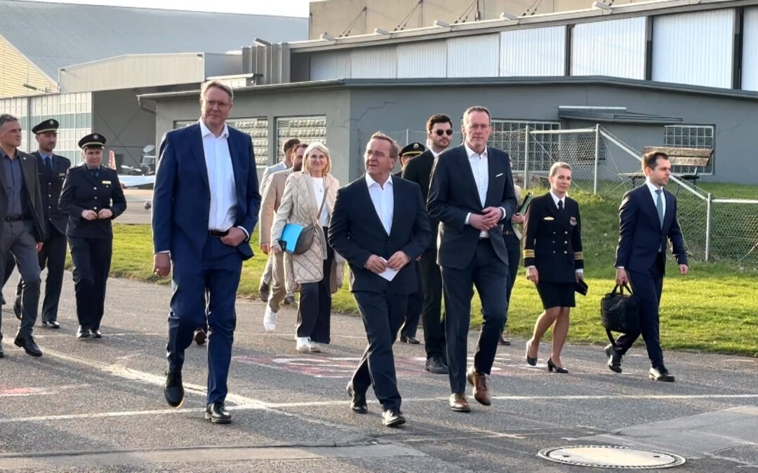 Pistorius informiert sich über Drohnenabwehr