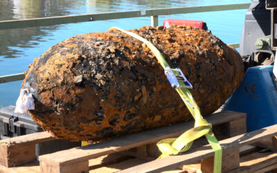 Bombe auf dem Wasser entschärft