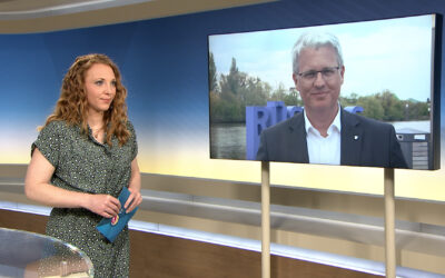 Schaltgespräch mit dem Rüsselsheimer OB zur Entwicklung bei Opel