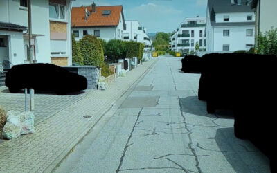 Schlaglochsuche mit Müllautos