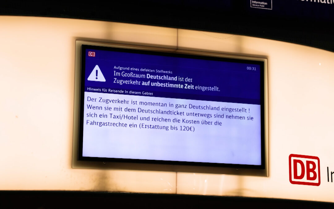 Schwere Störung bei der Bahn