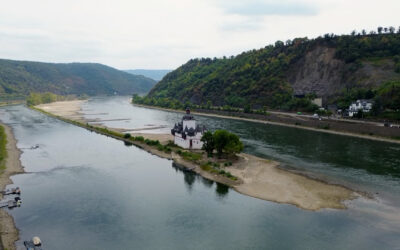 Wasserstand am Rhein am Rekordtief