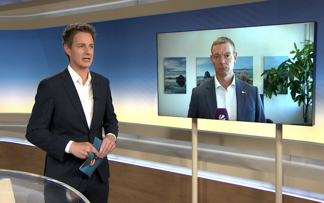 Schaltgespräch mit Dirk Engelhardt vom Verband Güterkraftverkehr über Aufhebung von Lkw-Fahrverbot am Sonntag