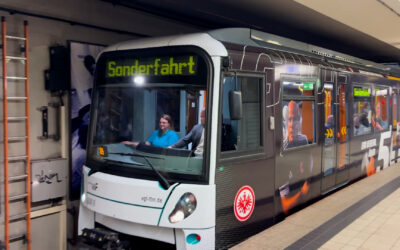 Eintracht Frankfurt-U-Bahn präsentiert
