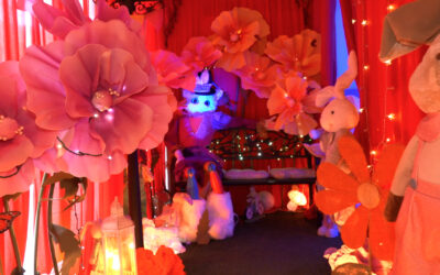 Lichtinstallation „Alice im Wunderland“
